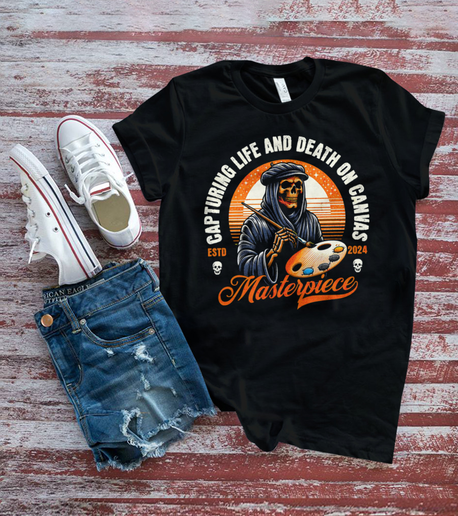 Capturing Life And Death On Canvas Masterpiece ESTD T-Shirt