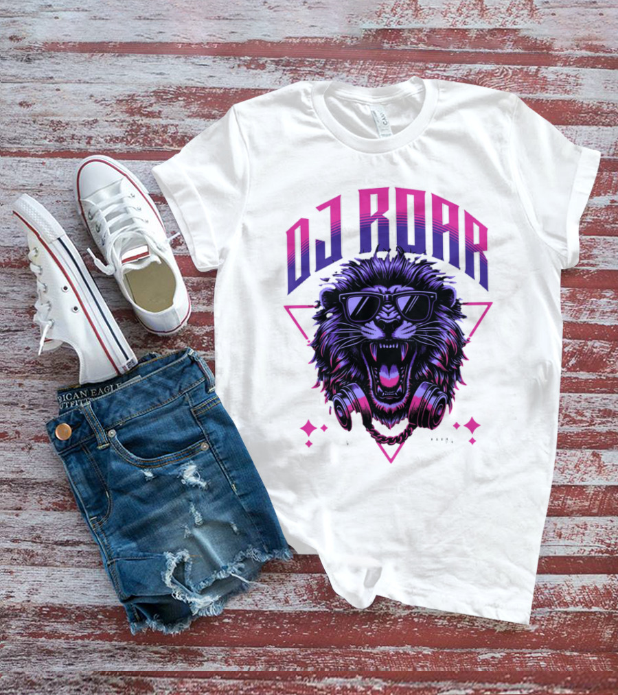 DJ Roar Lion Head HTTL Apparal T-Shirt