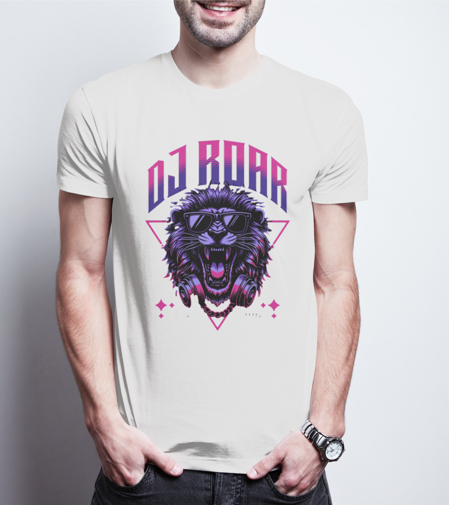 DJ Roar Lion Head HTTL Apparal T-Shirt