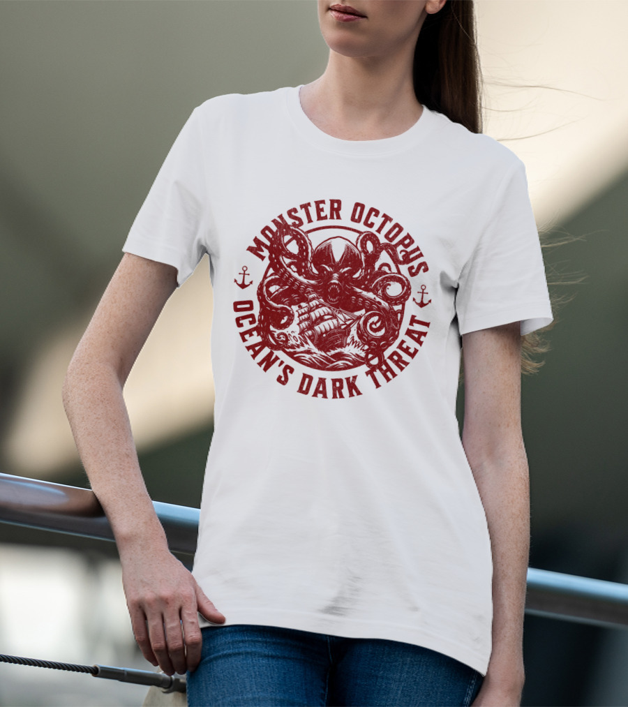 Monster Octopus Ocean's Dark Threat T-Shirt