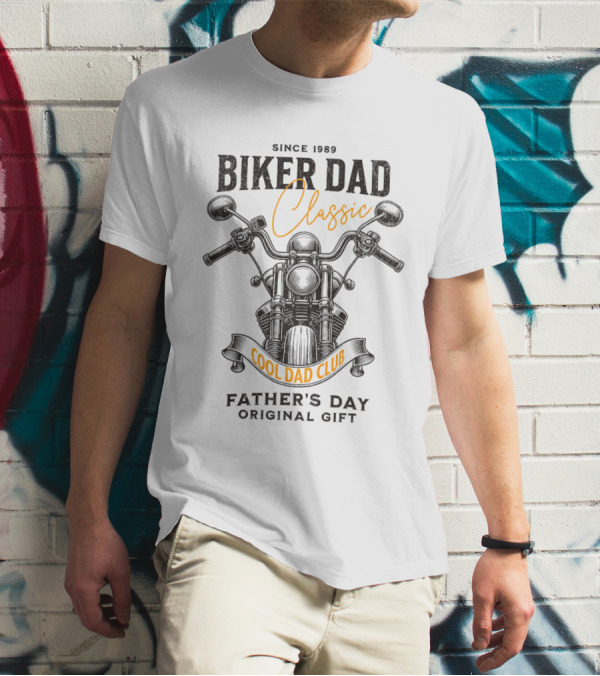 SINCE 1989 BIKER DAD CLASSIC COOL DAD CLUB FATHER'S DAY SPECIAL EDITION T-Shirt