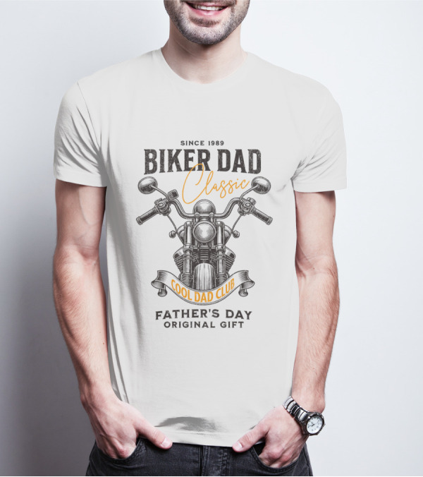 SINCE 1989 BIKER DAD CLASSIC COOL DAD CLUB FATHER'S DAY SPECIAL EDITION T-Shirt
