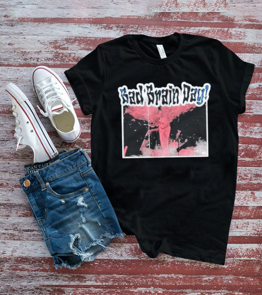 Sad Brain Day Trippy Pink Explosion Visual T-Shirt
