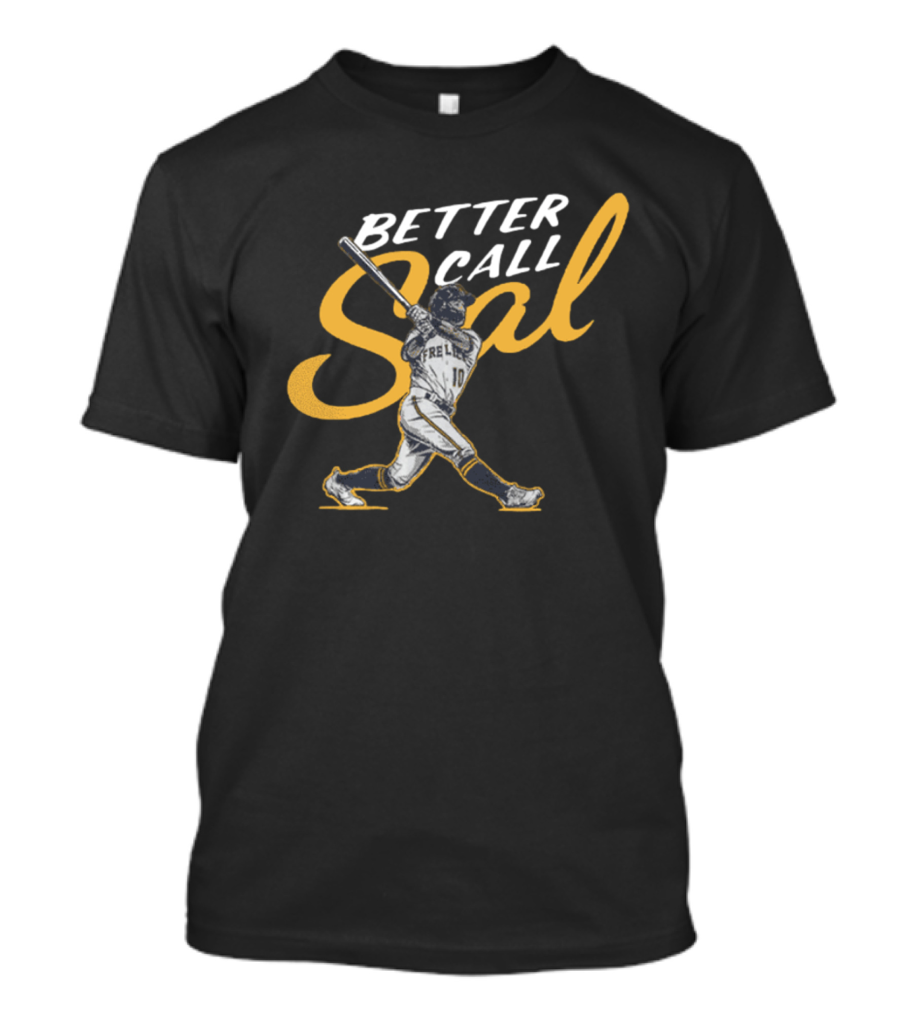 Frelick Better Call Sal Baseball Player Swinging Bat T-Shirt