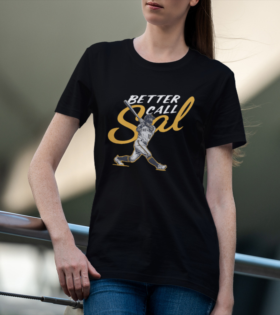 Frelick Better Call Sal Baseball Player Swinging Bat T-Shirt