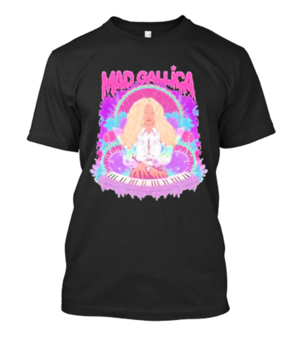 MAD GALLICA PINK RETRO PSYCHEDELIC KEYBOARD T-Shirt