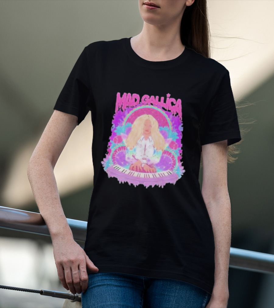 MAD GALLICA PINK RETRO PSYCHEDELIC KEYBOARD T-Shirt