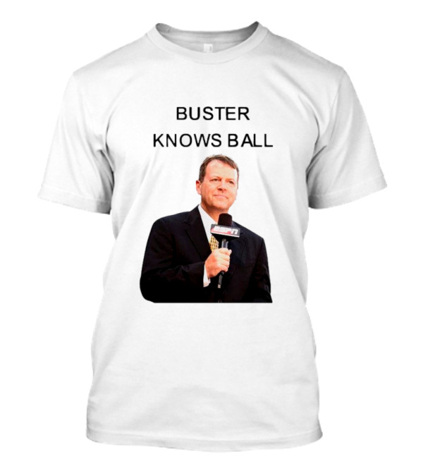 Buster Olney Knows Ball ESPN Microphone Image T-Shirt