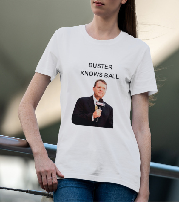 Buster Olney Knows Ball ESPN Microphone Image T-Shirt