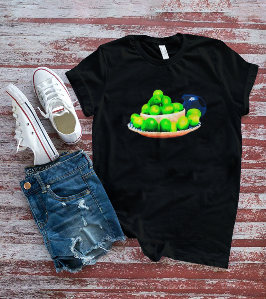 I Love Limes Platter With Blue Jug T-Shirt