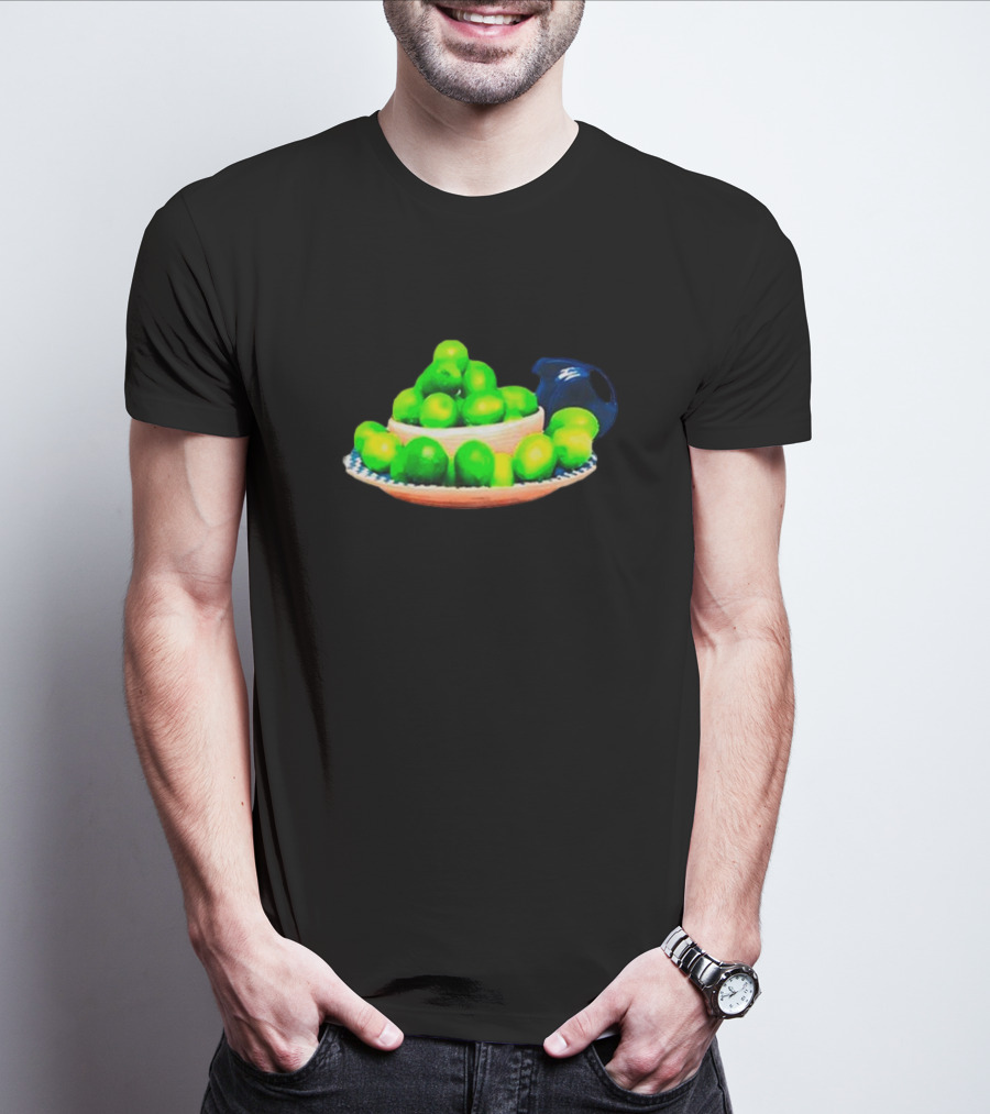 I Love Limes Platter With Blue Jug T-Shirt