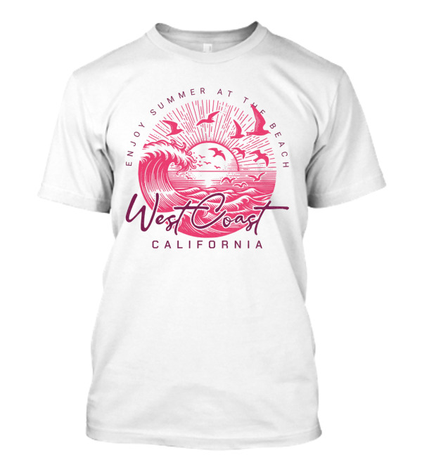 Enjoy Summer At The Beach West Coast California T-Shirt