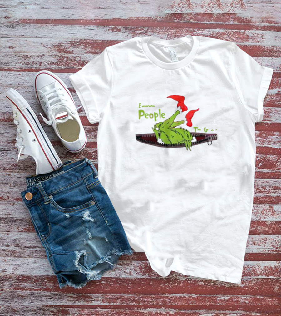 Ew People The Grinch Christmas Funny T-Shirt