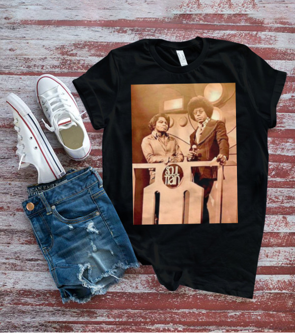 James Brown And Don Cornelius Soul Train Iconic Music Legends T-Shirt