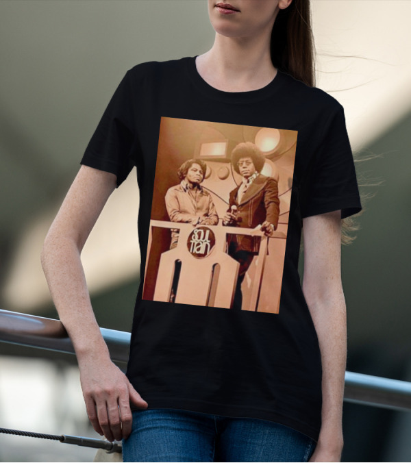 James Brown And Don Cornelius Soul Train Iconic Music Legends T-Shirt