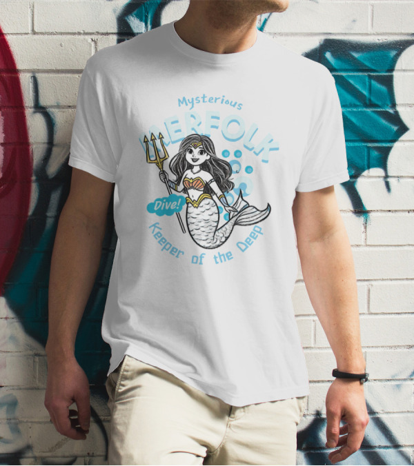 Mysterious Merfolk Dive Keeper Of The Deep T-Shirt