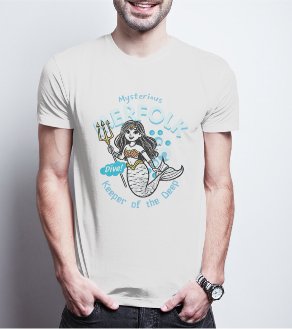 Mysterious Merfolk Dive Keeper Of The Deep T-Shirt