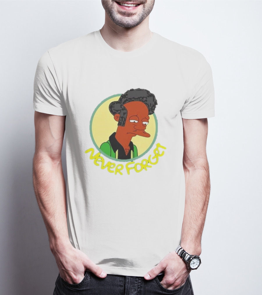 Never Forget Apu Simpsons Character T-Shirt
