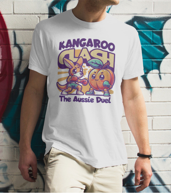 Kangaroo Clash The Aussie Duel T-Shirt
