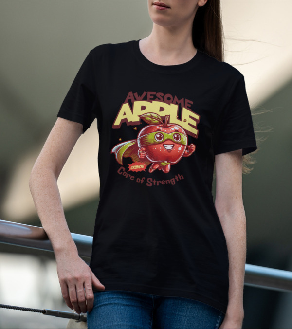 Awesome Apple Crunch Core Of Strength T-Shirt