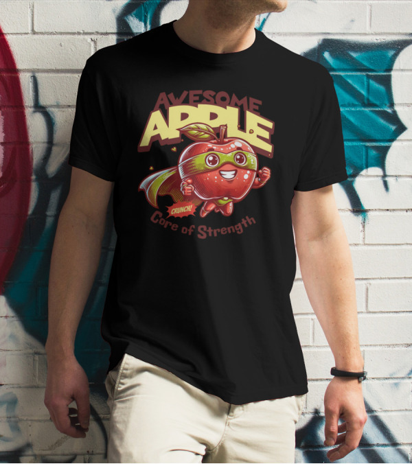 Awesome Apple Crunch Core Of Strength T-Shirt