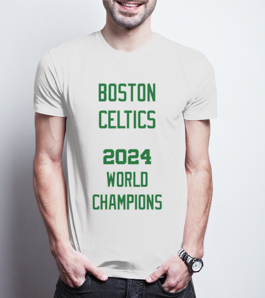 Boston Celtics 2024 World Champions Vintage Style Championship T-Shirt