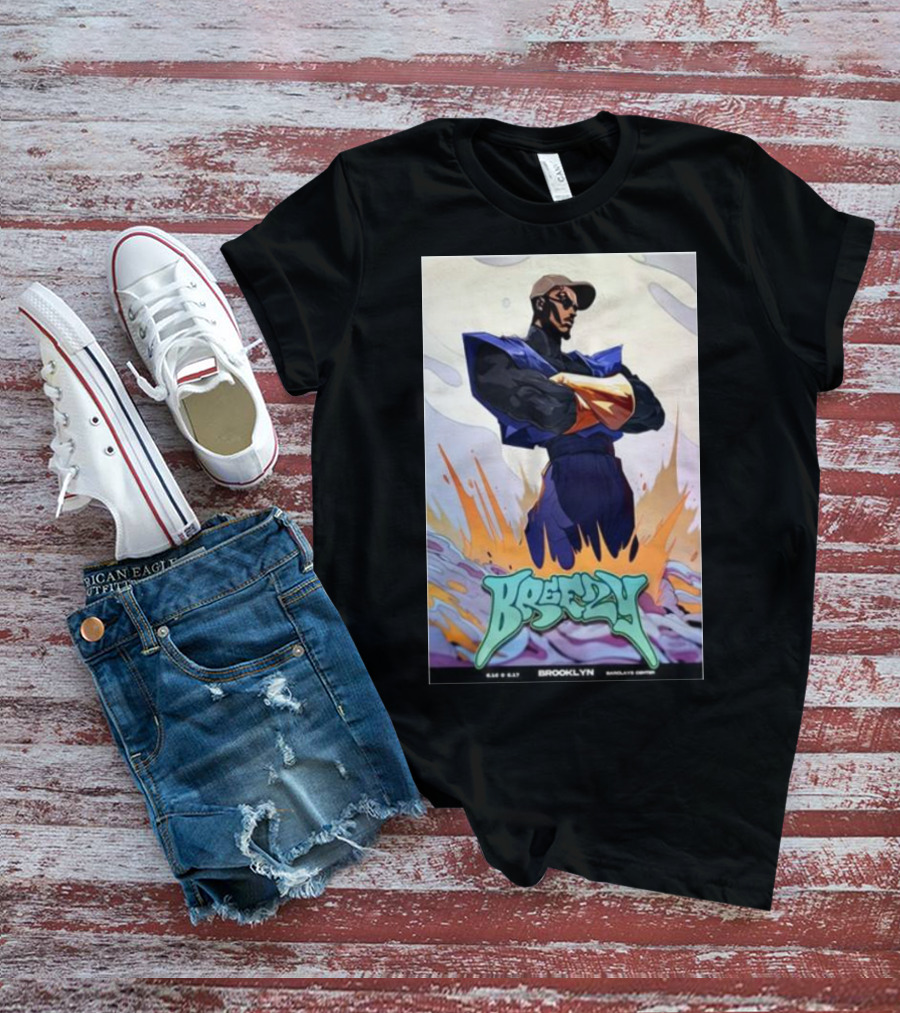 Chris Brown Breezy Barclays Center Brooklyn NY June 16-17 2024 Anime T-Shirt