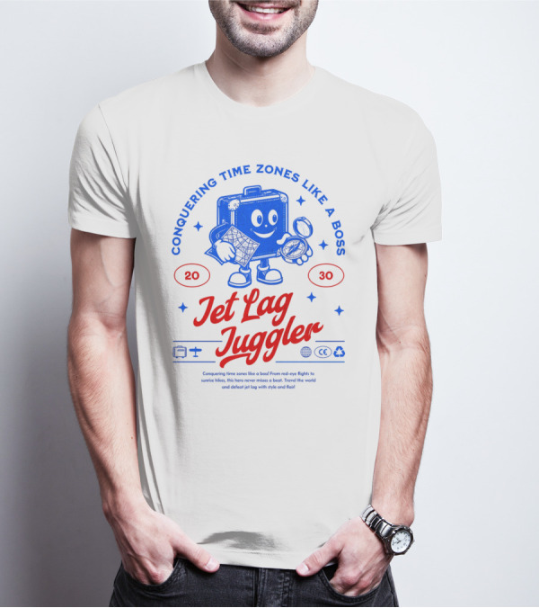 Jet Lag Juggler Conquering Time Zones Like A Boss T-Shirt