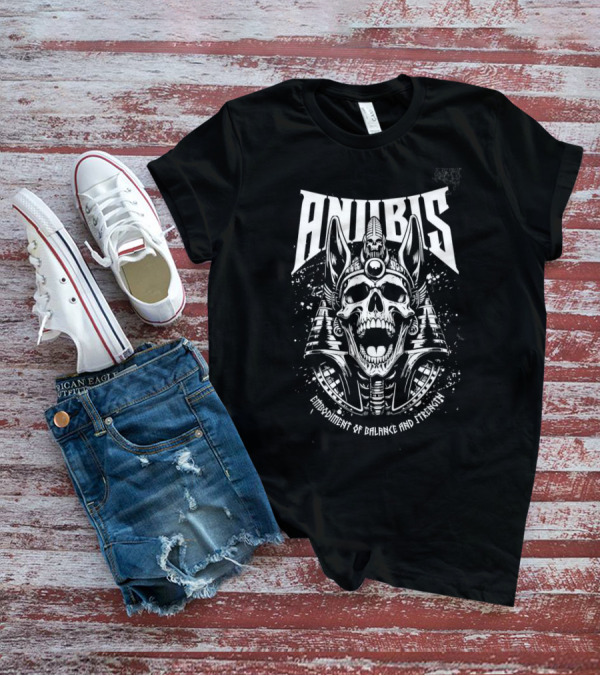 Anubis Skull Embodiment Of Balance And Strength T-Shirt