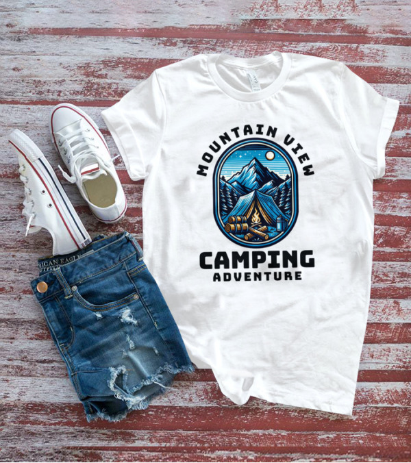 Mountain View Camping Adventure T-Shirt
