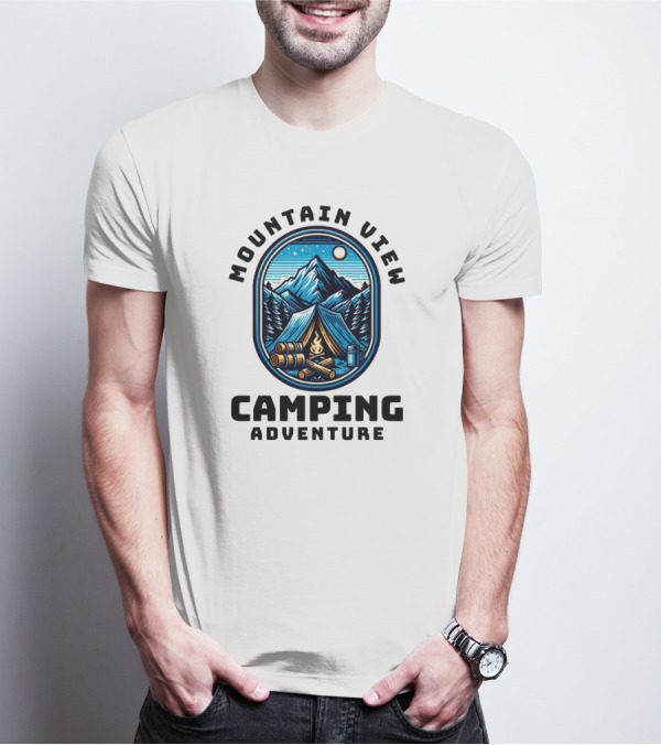 Mountain View Camping Adventure T-Shirt