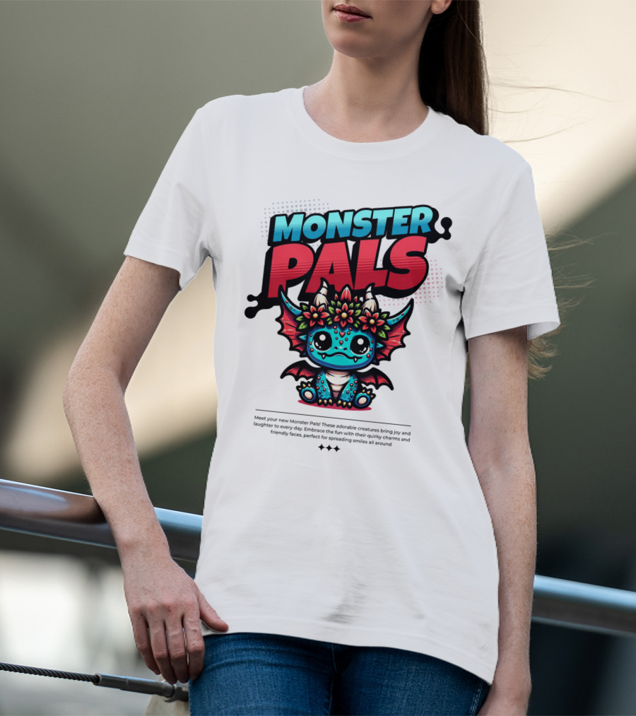 MONSTER PALS Adorable Creatures With Quirky Charm And Friendly Faces T-Shirt