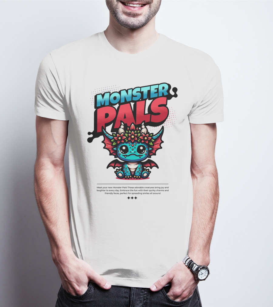 MONSTER PALS Adorable Creatures With Quirky Charm And Friendly Faces T-Shirt