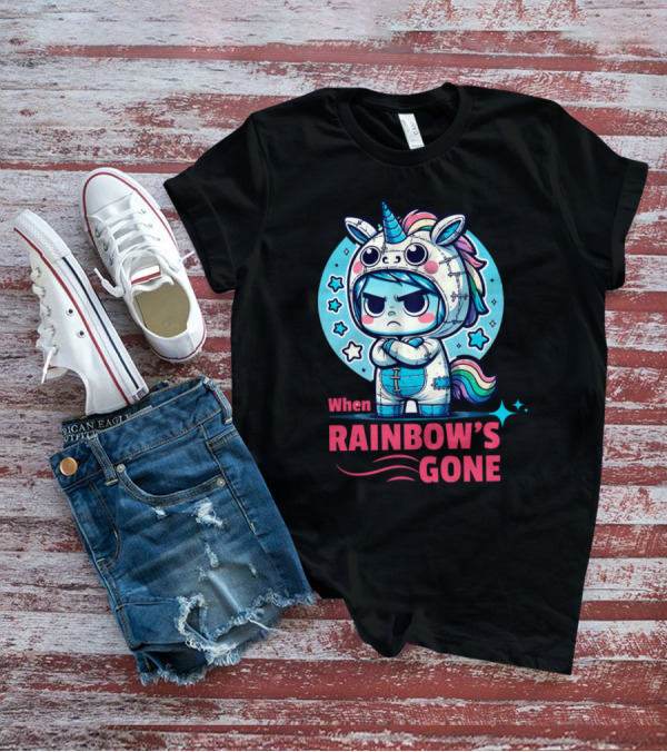 When Rainbow's Gone Angry Unicorn Stars T-Shirt