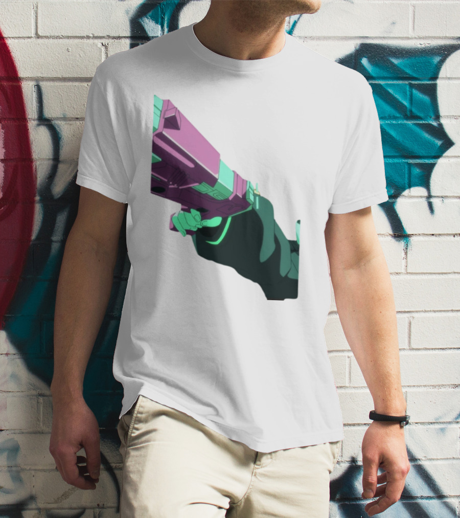 Rebecca Cyberpunk Edgerunners Aesthetic Gun T-Shirt