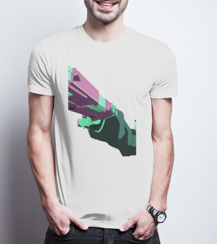 Rebecca Cyberpunk Edgerunners Aesthetic Gun T-Shirt