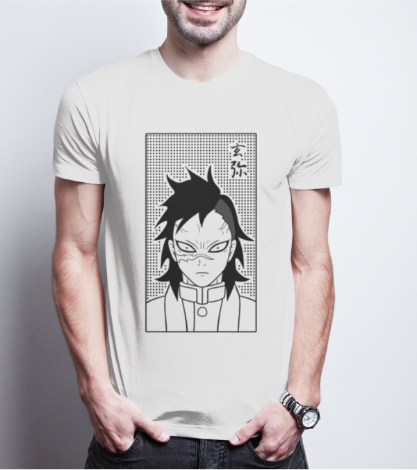 Genya Shinazugawa Manga Style Character T-Shirt