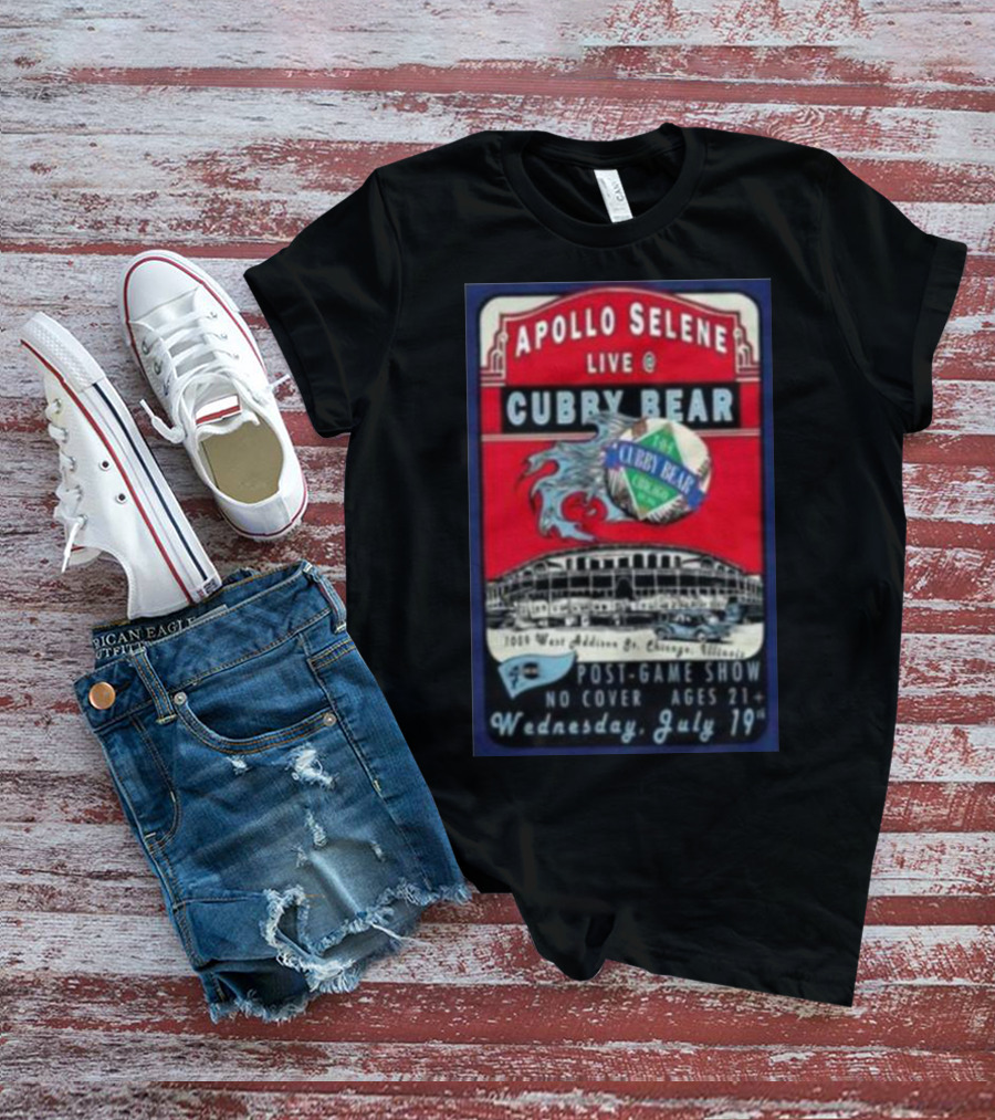 Apollo Selene Live At Cubby Bear Chicago July 19 Post-Game Show 21+ T-Shirt