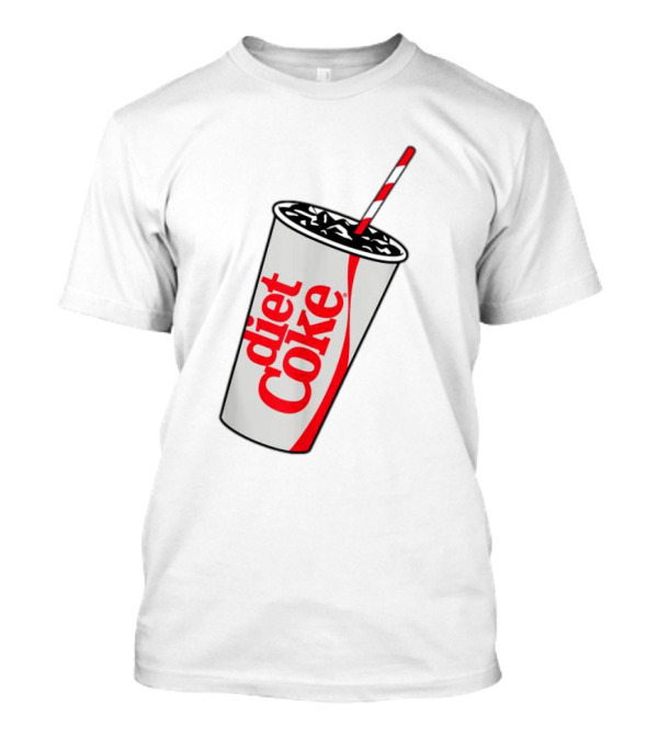 Diet Coke Red Straw Cup Icon Beverage T-Shirt