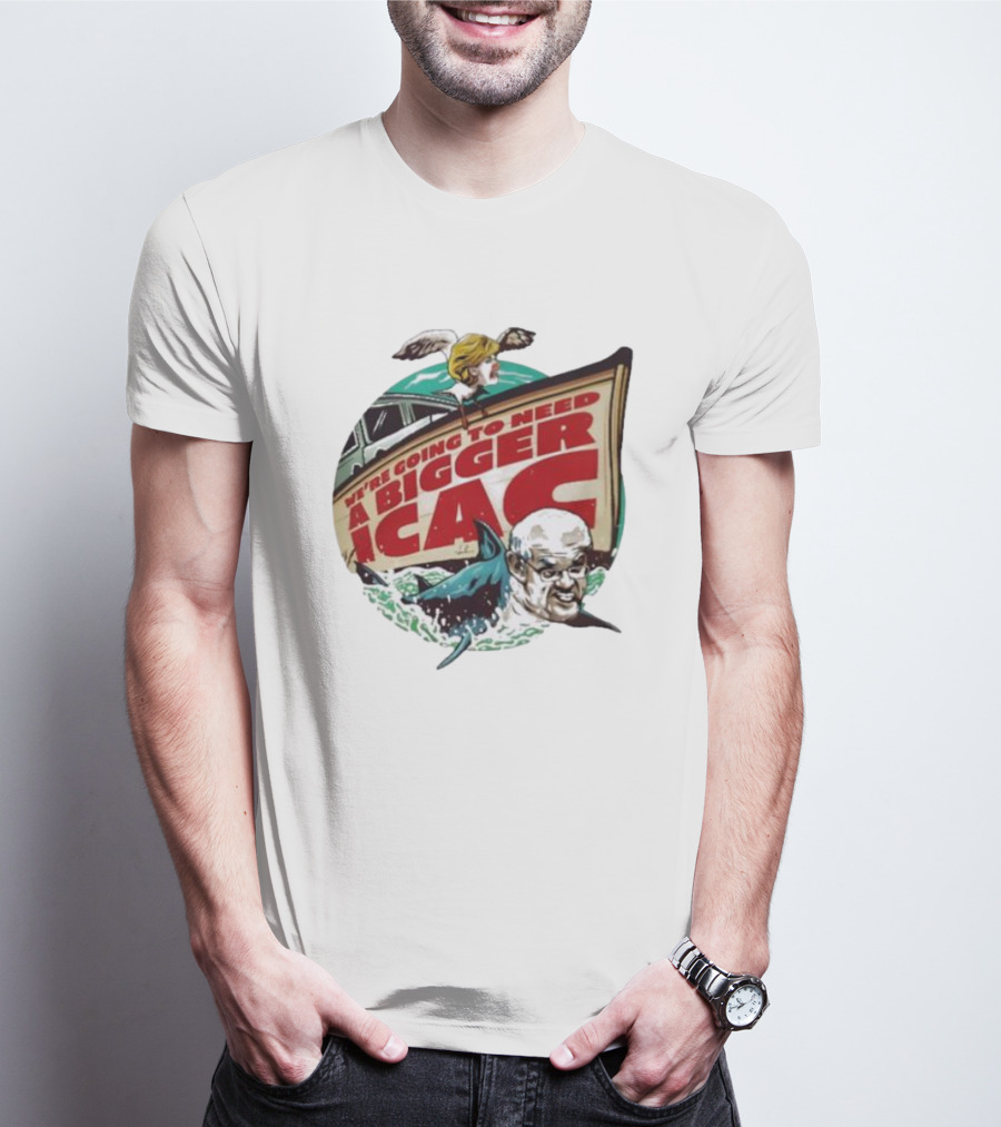 Van Badham We’re Going To Need A Bigger ICAC Political Satire With Shark And Boat T-Shirt