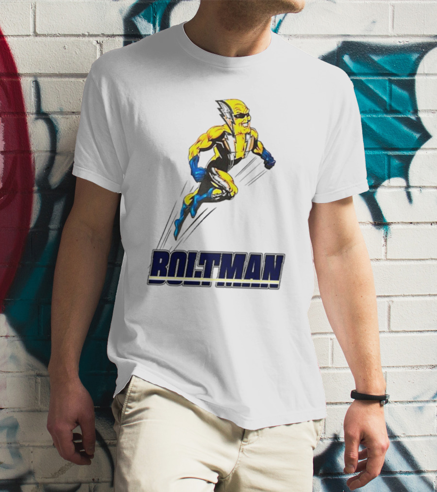 BOLTACLAUS BOLTMAN Superhero Santa T-Shirt
