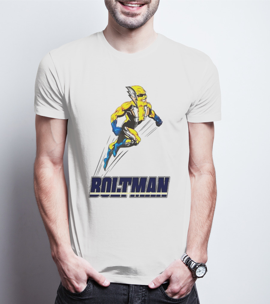 BOLTACLAUS BOLTMAN Superhero Santa T-Shirt