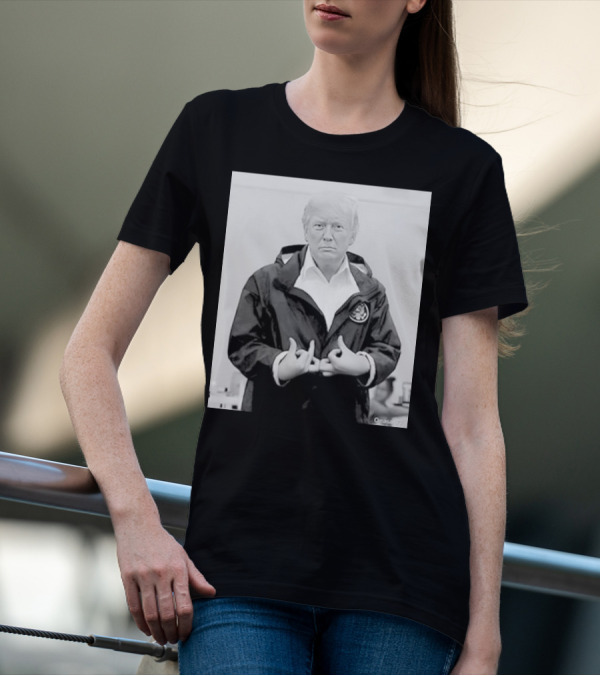 Donald Trump Suwoo Gang Black And White Jacket Image T-Shirt