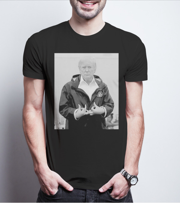 Donald Trump Suwoo Gang Black And White Jacket Image T-Shirt