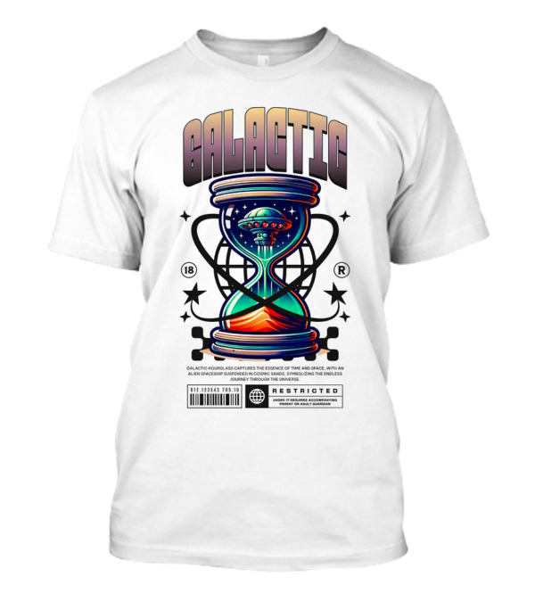 Galactic UFO In Restriction Hourglass T-Shirt