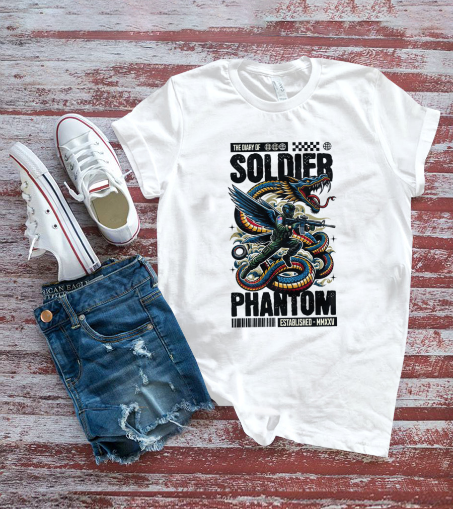 The Diary Of Soldier Phantom Established MMXXV T-Shirt