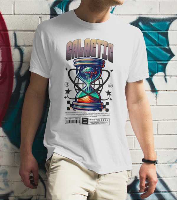 GALACTIC HOURGLASS RESTRICTED COSMIC SPACE ALIEN 18 T-Shirt