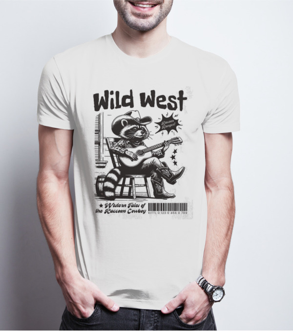 Wild West Raccoon Ranger Western Tales Of The Raccoon Cowboy T-Shirt