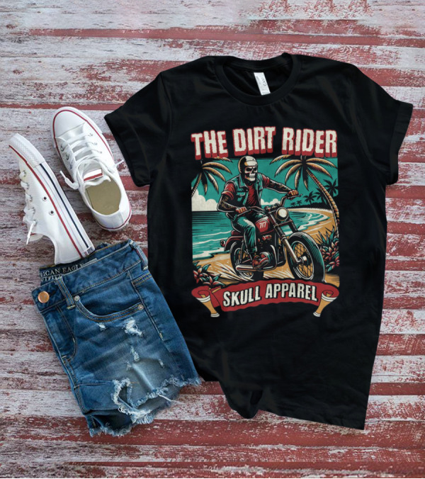 The Dirt Rider Skull Apparel 177 Beach Motorcycle Adventure T-Shirt