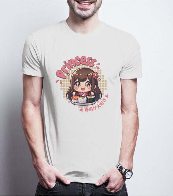Princess Sushi Japanese Girl Cute T-Shirt